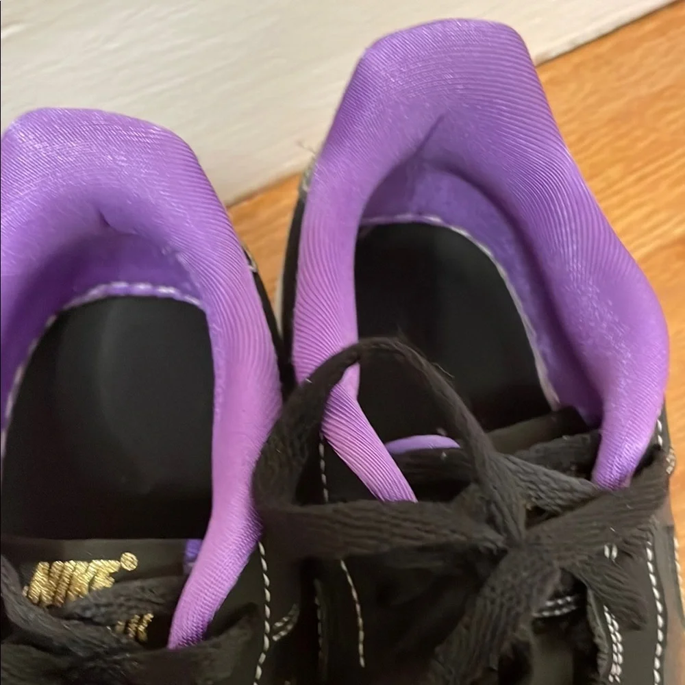Black and Purple Nike Sneakers